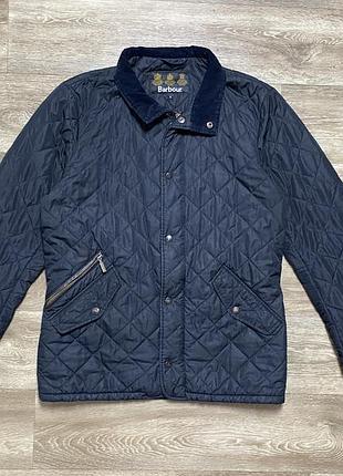 Vintage barbour chelsea sportsquilt size m navy blue quilted jacket
