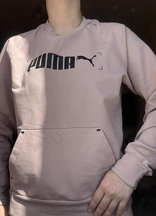 Худі puma спортивна рожева з кишенею