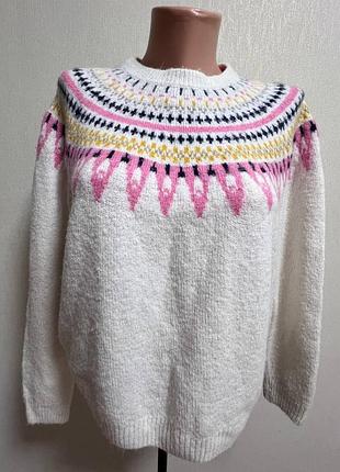 Жіночий светр h&m fair isle з вовною (оригінал)