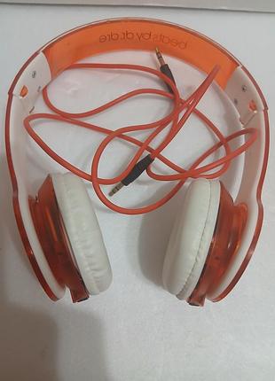 Навушники beats by dr. dre накладні дротові помаранчеві