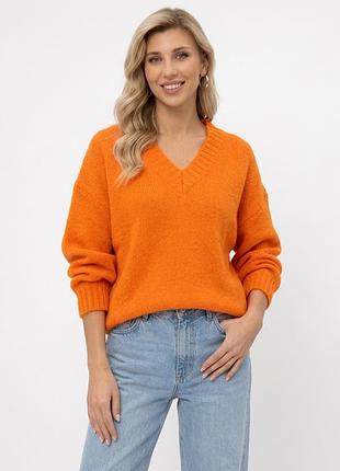 Светр жіночий zara knit оверсайз помаранчевий розмір m