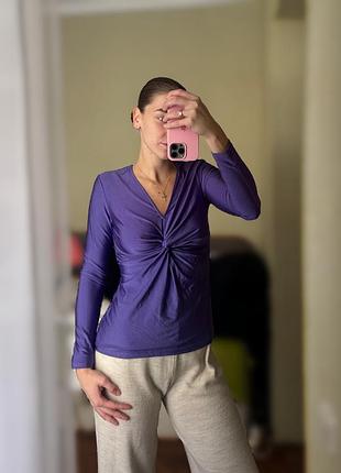 Кофта лонгслів фіолетового кольору від бредну vero moda