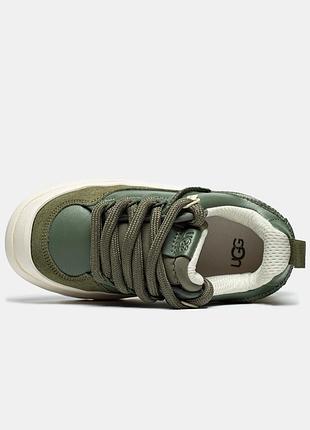 Кроссовки угги угги ugg heritage utility sneaker moss green 3