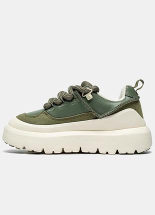 Кроссовки угги угги ugg heritage utility sneaker moss green 6