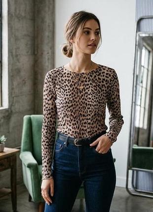 Жіноча леопардова кофтинка gina tricot