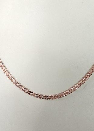 Золота ажурна ланцюжок плетіння рембо шириною 4 мм