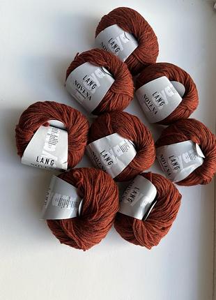 Нитки для в'язання lang yarns novena з бебі альпакою