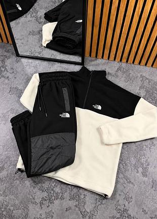 Флисовый костюм the north face (брюки с плащенкой )