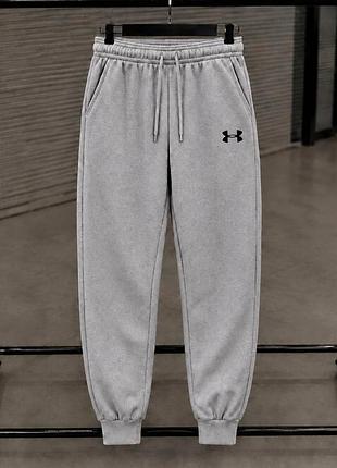 Флісові сірі штани l under armour