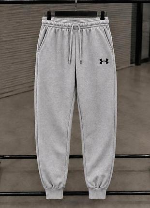 Under armour флісові штани l сірі