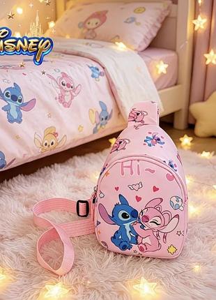 Рюкзак disney stitch маленький нагрудна сумка стіч