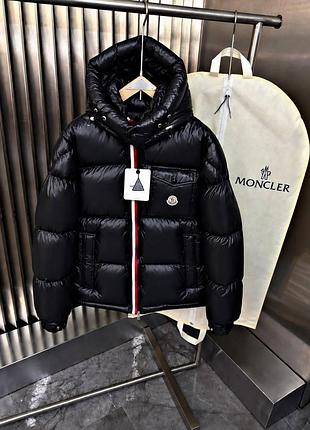 Чоловіча куртка moncler чорна зимова