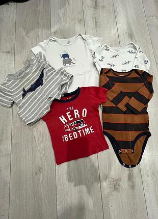 Набір дитячого одягу carter's розмір 18-24 міс (набір боді, ромпер, футболка)