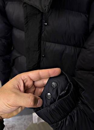 Moncler чорна куртка на зиму, розмір m