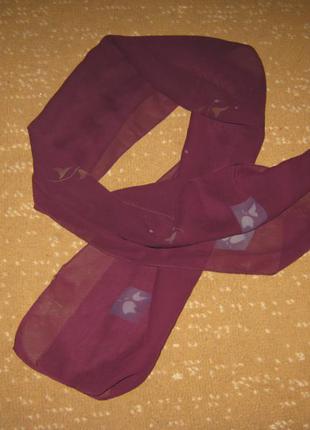 Фіолетовий шифоновий шарфик