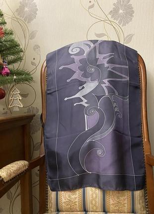 Шовковий шарф ручної роботи