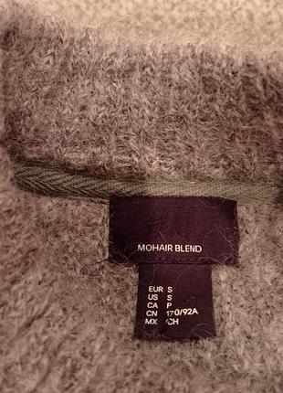 Теплый мохеровый свитер h&m oversize 5