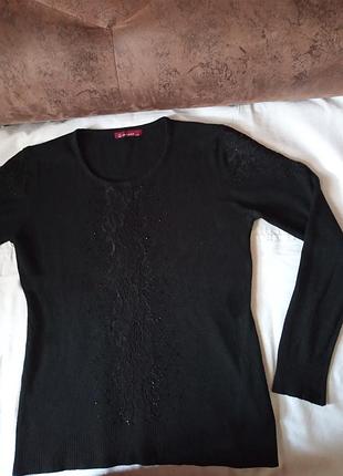 Джемпер e-women китай вишитий бісером і намистинами .