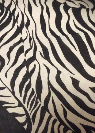 Платок рисунок зебра 100% шёлк3 фото