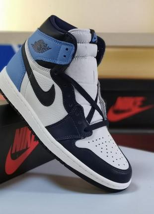 Jordan 1 high "obsidian"3 фото