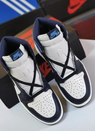 Jordan 1 high "obsidian"5 фото