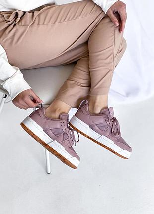 Жіночі кросівки nike dunk low disrupt barely rose