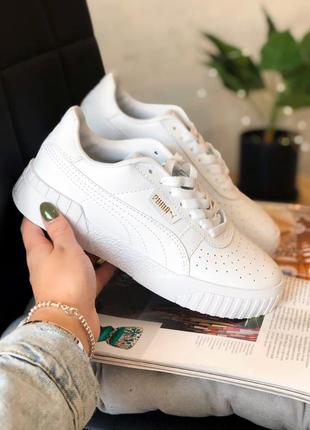 Женские кроссовки puma cali white