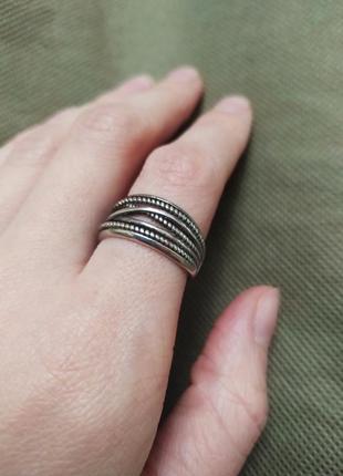 Посеребрянное кольцо минимализм колечко покрытие серебро 925 перстень кільце срібне6 фото