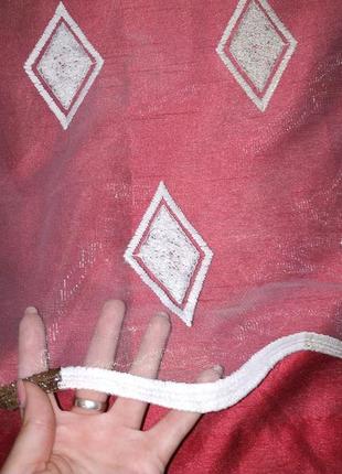 Турецкая тюль с разноцветными ромбами