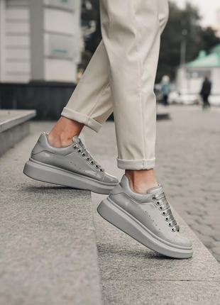 Женские кроссовки alexander mcqueen grey 36-37-38-39-40