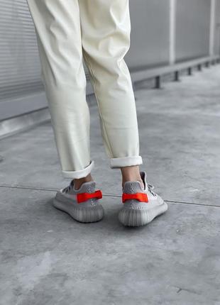 Adidas yeezy boost 350 grey/orange🆕шикарные кроссовки адидас🆕купить наложенный платёж9 фото