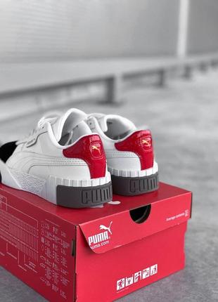 Puma cali white/black/red🆕шикарные кроссовки пума🆕купить наложенный платёж2 фото