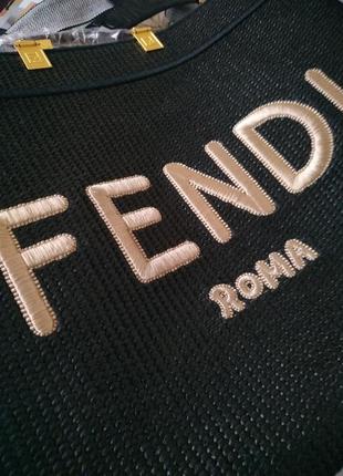 Женская объемная сумка в стиле fendi roma⚜️новинка 20217 фото