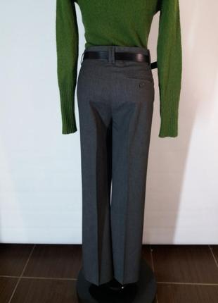 Zara woman серые классические прямые брюки со стрелками3 фото