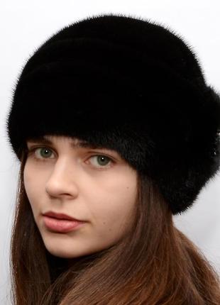 Женская норковая шапка1 фото