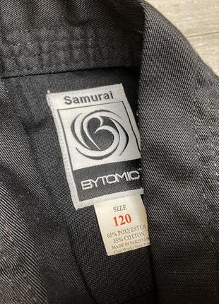 Кимоно куртка тонкое samurai, черное3 фото