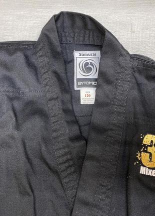 Кимоно куртка тонкое samurai, черное5 фото