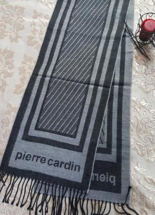 Брендовый прекрасный шарф! новый интересный шарф"pierre cardin"  италия  176 см х 31 см2 фото