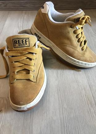 Замшевые сникерсы reef 🔥2 фото