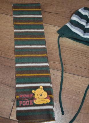 Комплект, набір шапка і шарф хлопчикові демисезон ergee німеччина 3-6 міс. ог 38-42 см