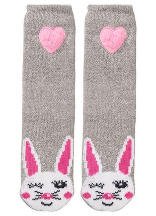Сірі домашні шкарпетки - тапочки на дівчаток, x-mail / kik