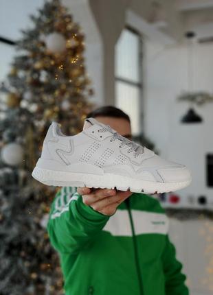 Чоловічі кросівки adidas nite jogger white 40-41-42-43-44-45