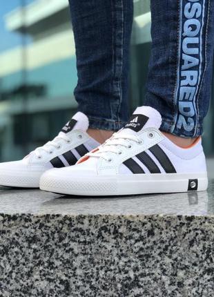 Женские кеди адидас белые adidas6 фото