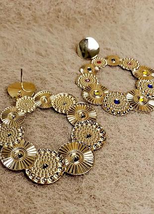 Сережки сережки у стилі zara mango asos 3