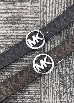 Женский двухсторонний ремень michael kors в подарочном наборе