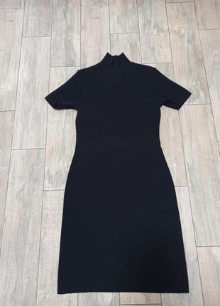 Чорне вовняне плаття2 фото