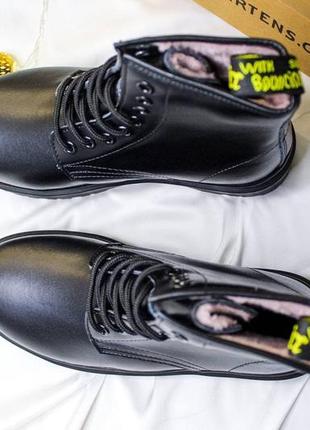 Ботинки сапоги dr.martens jadon total black мех.чёрного цвета,есть с мехом и без меха.2 фото