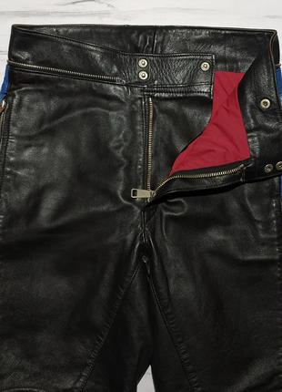 💫 шкіряні мотоштаны штани для їзди на мотоциклі7 фото
