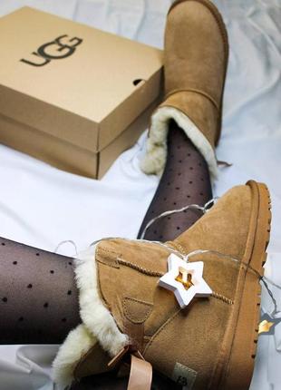 Уггі натуральна замша на овчині ugg,колір коричневий.3 фото