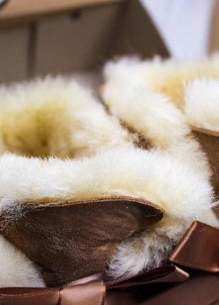 Угги натуральная замша на овчине ugg,цвет коричневый.5 фото